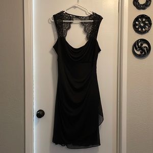 Black dress, wore once, flattering style